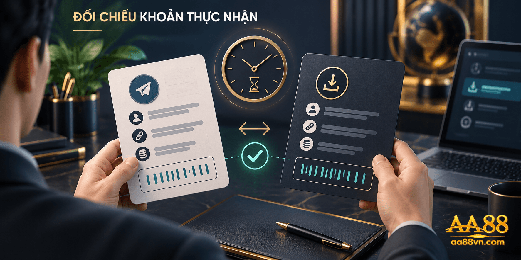 Khi chưa nhận được tiền, cần so khớp mã lệnh và dữ liệu bên nhận trước khi đưa ra kết luận.
