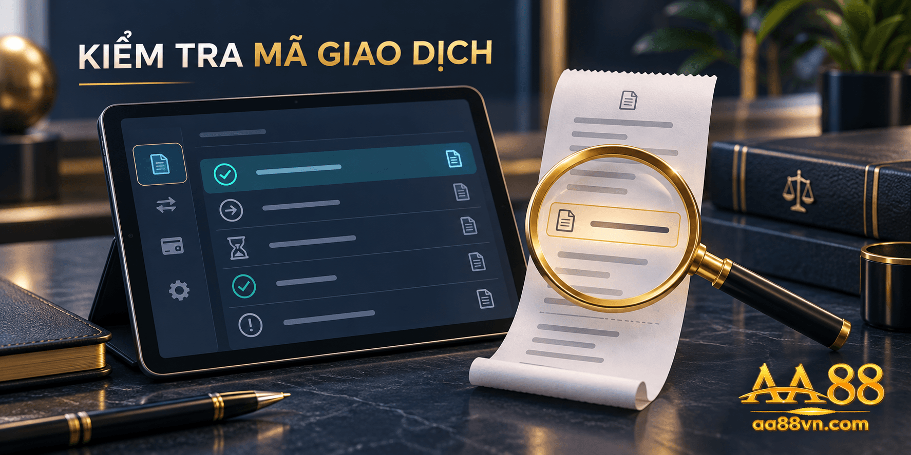 Kiểm tra thông tin và lưu mã giao dịch giúp quá trình đối chiếu trên AA88VN rõ ràng hơn khi có sự cố.