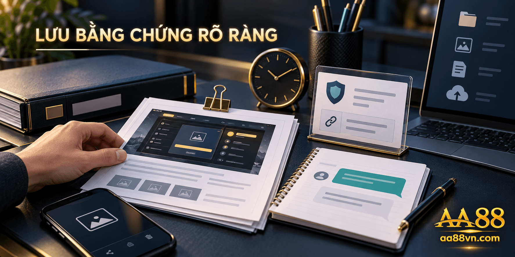 Lưu bằng chứng đầy đủ và mô tả đúng sự việc giúp yêu cầu kiểm tra tại AA88VN được đối chiếu rõ ràng hơn.