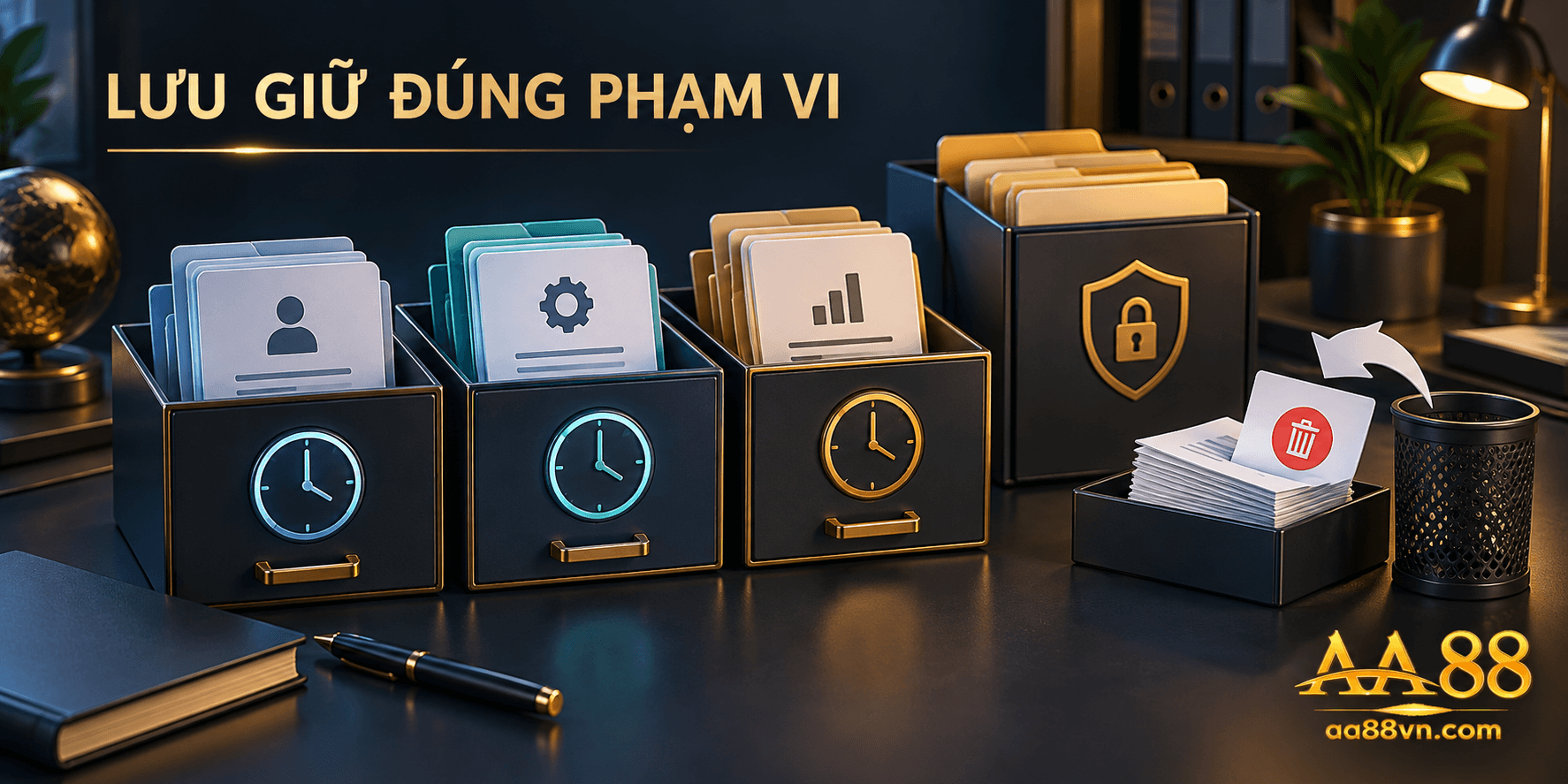 Thời gian lưu giữ cần được xem theo loại dữ liệu và mục đích, không mặc định một thời hạn chung cho mọi hồ sơ.