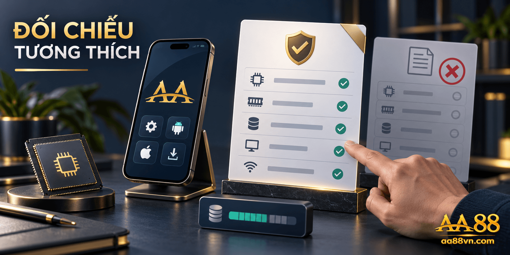 Thông số tương thích cần được đọc tại nguồn phát hành, không lấy từ bảng cấu hình của ứng dụng khác.